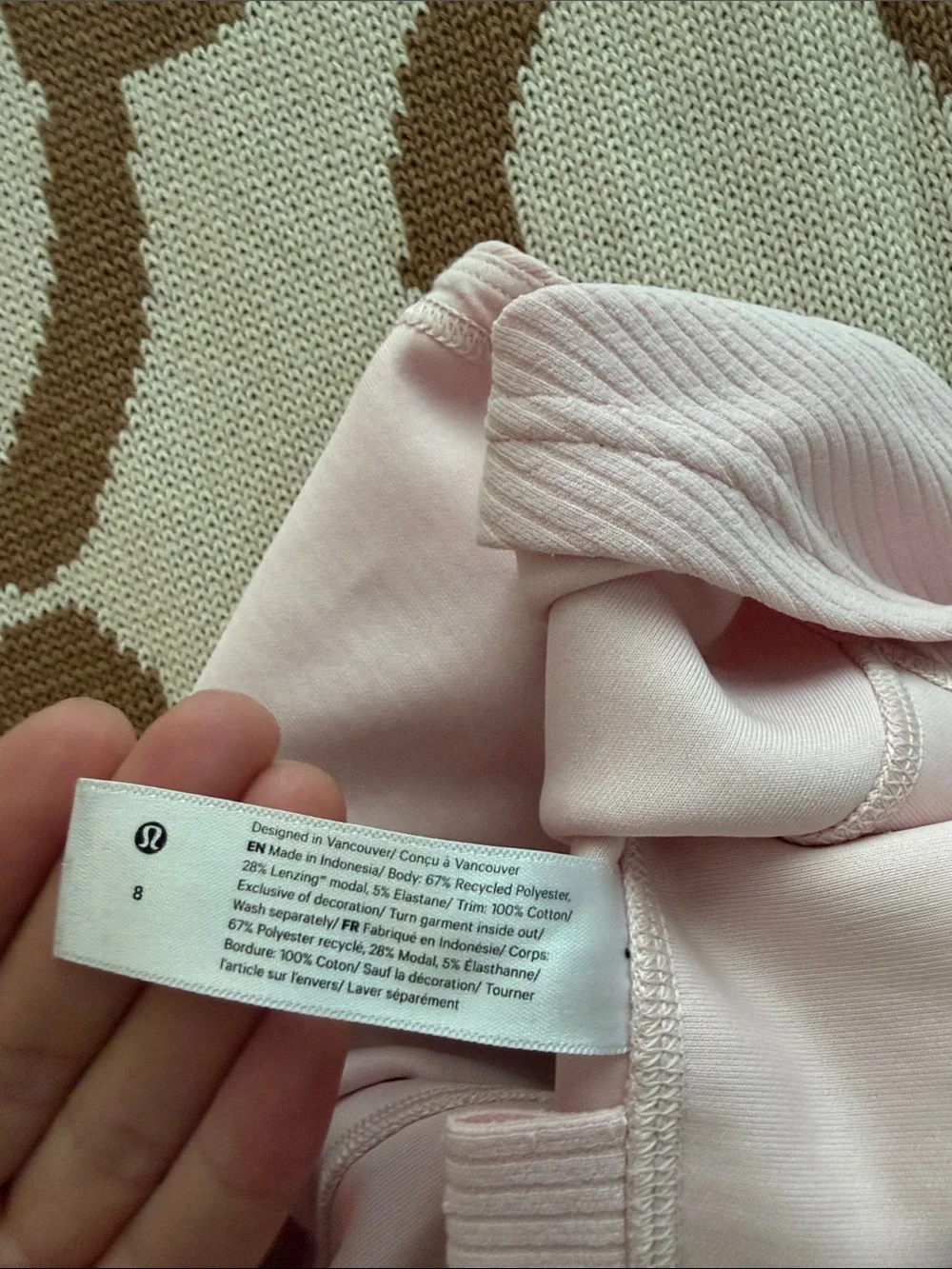 Lululemon light pink set